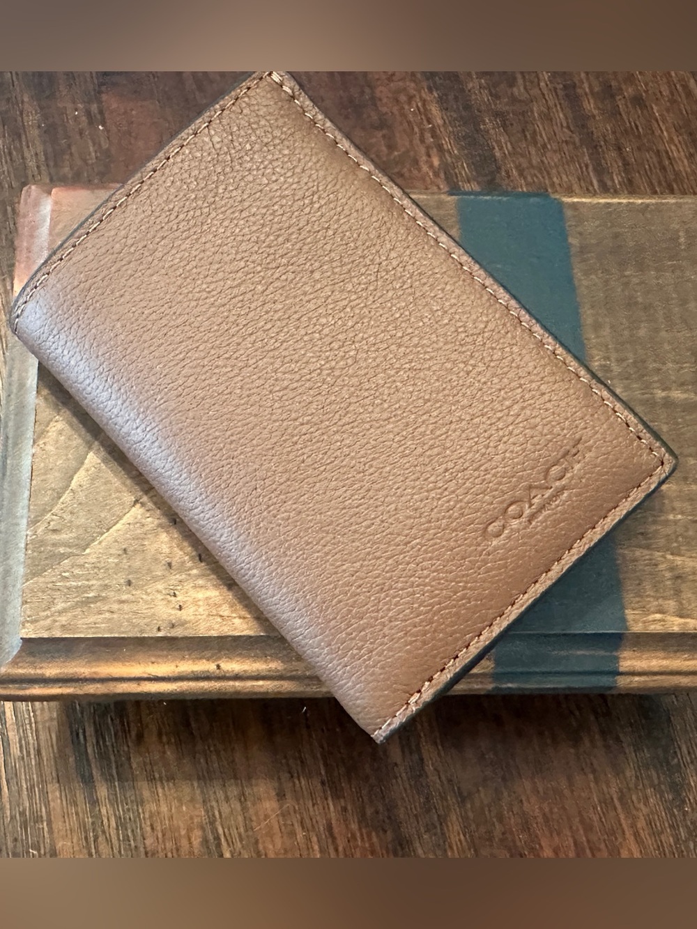 Coach triple fold leather Wallet NEW